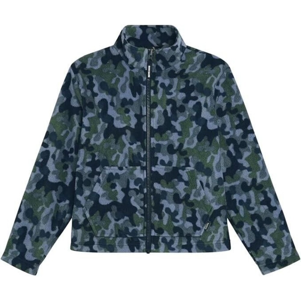 NWT Eddie Bauer Coat Boys Sz 18/20 XL Blue 3-in-1 Jacket Camo Zip In Fleece Hood - Picture 6 of 8